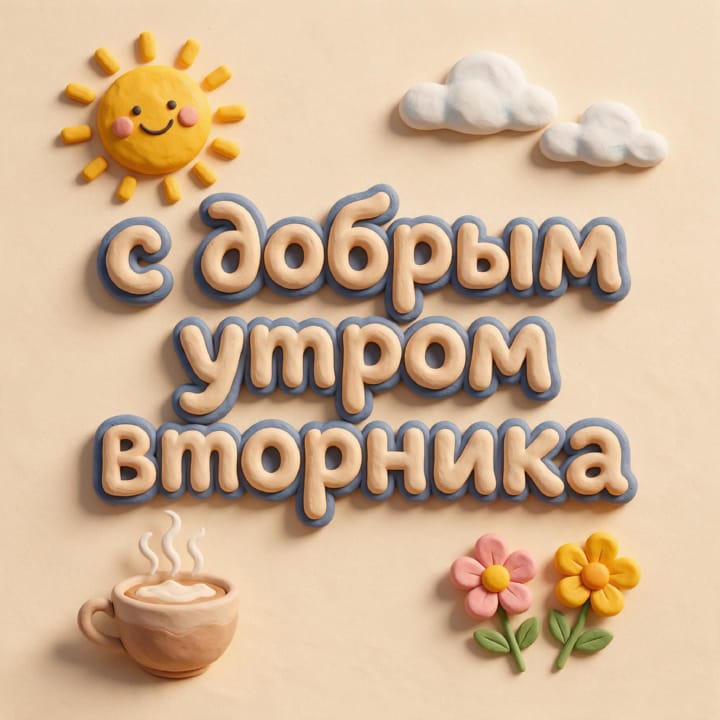 с добрым утром вторника, открытка №35