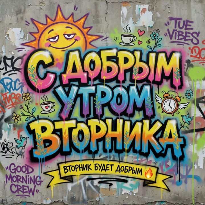 с добрым утром вторника, открытка №37