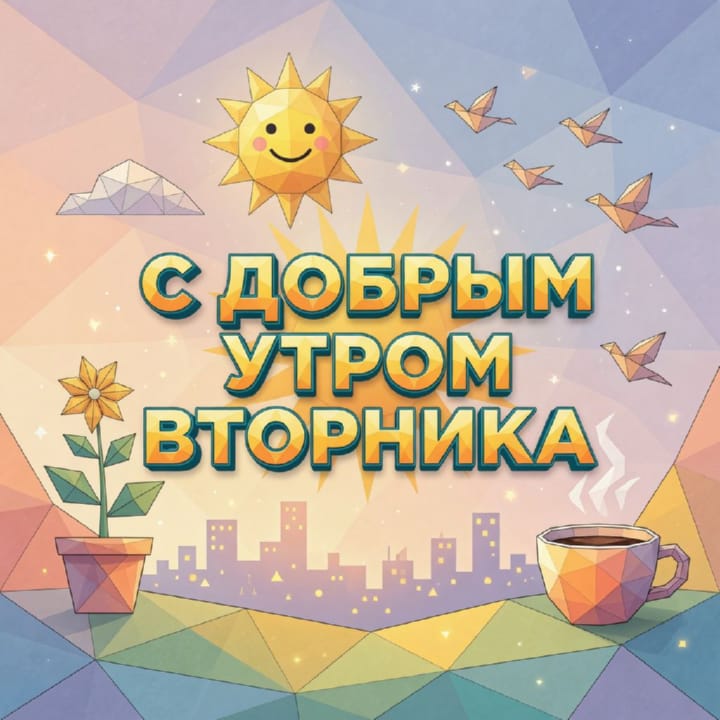 с добрым утром вторника, открытка №38