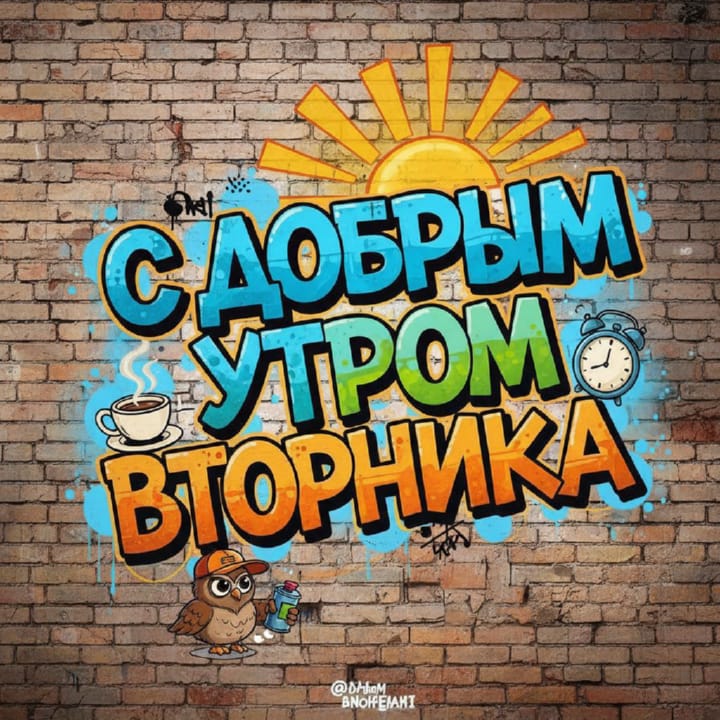 с добрым утром вторника, открытка №48
