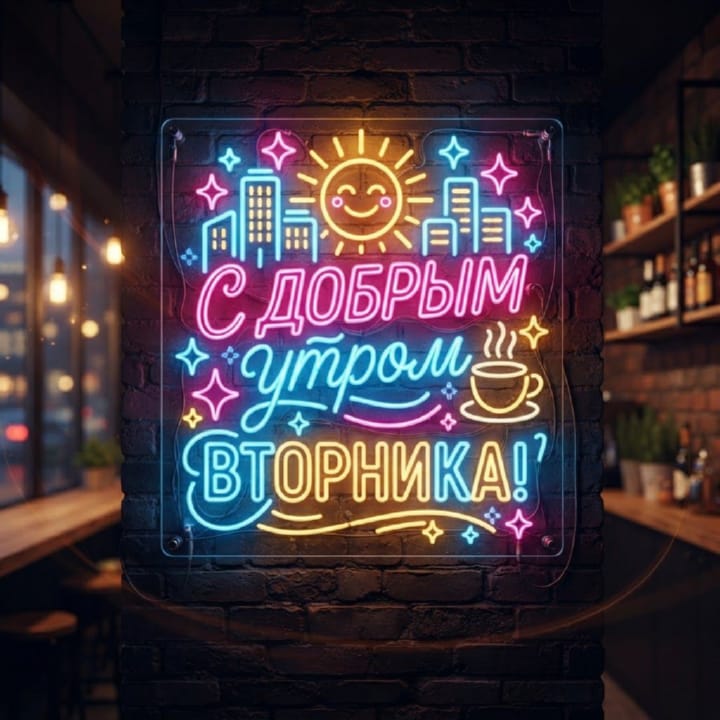 с добрым утром вторника, открытка №58