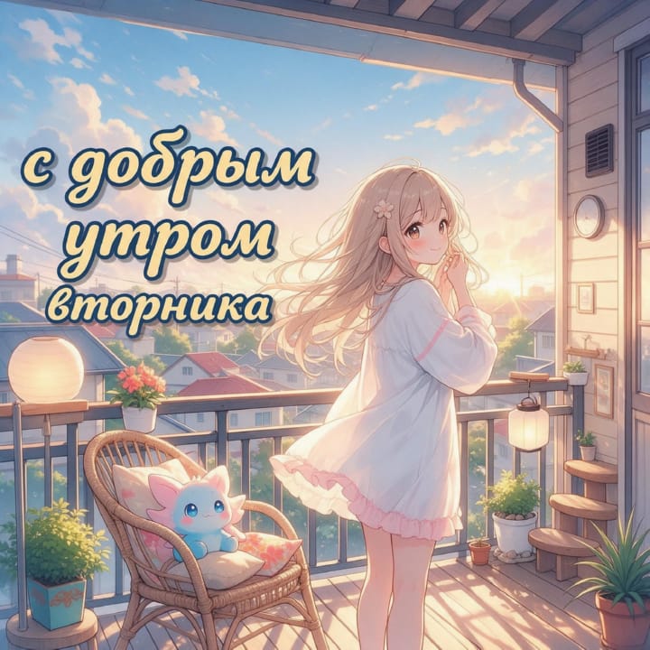 с добрым утром вторника, открытка №61