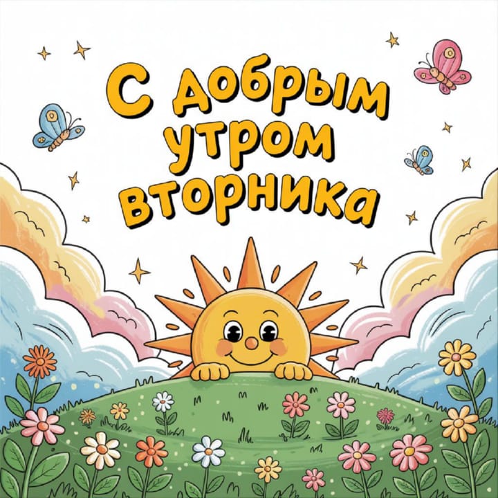 с добрым утром вторника, открытка №77