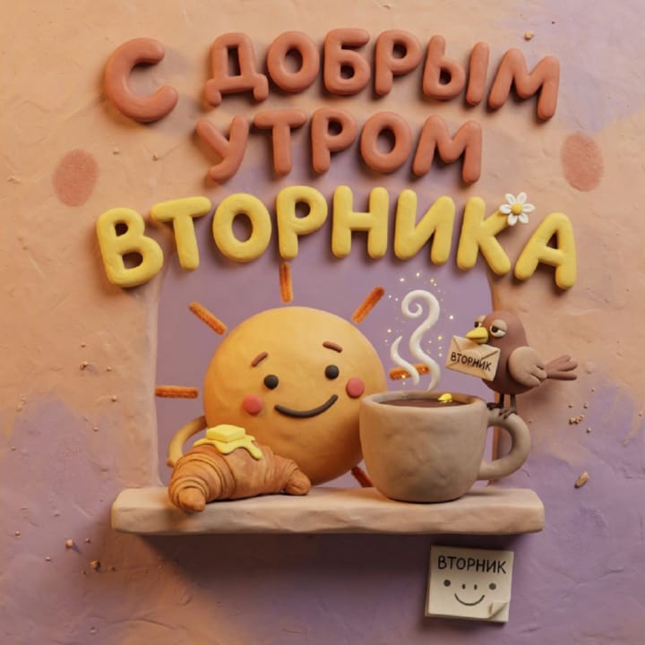 с добрым утром вторника, открытка №8