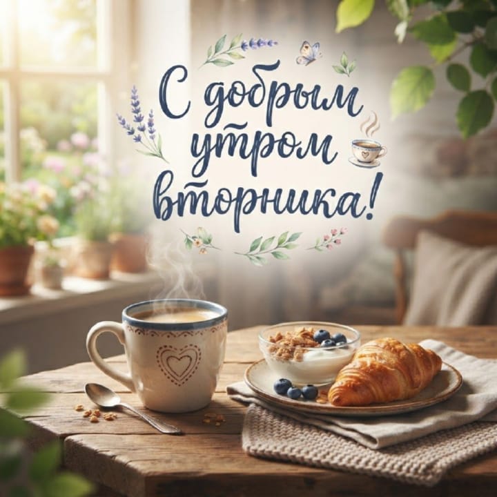 с добрым утром вторника, открытка №80