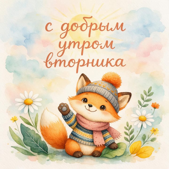 с добрым утром вторника, открытка №83