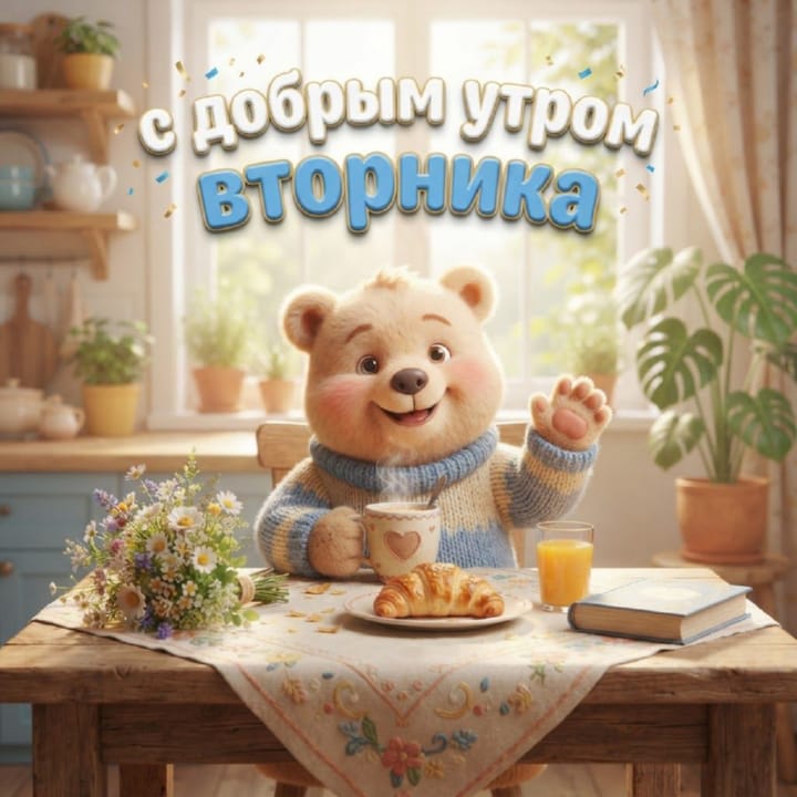 с добрым утром вторника, открытка №87