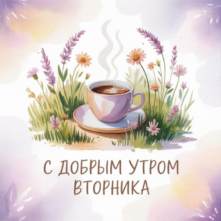 с добрым утром вторника, открытка №90