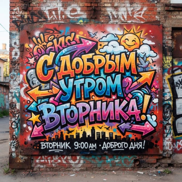 с добрым утром вторника, открытка №95