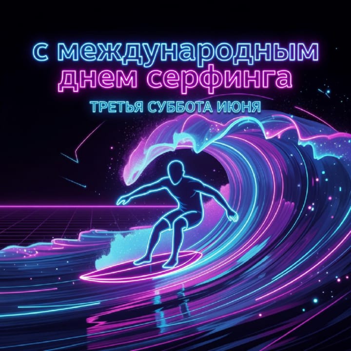 международный день серфинга, открытка №16