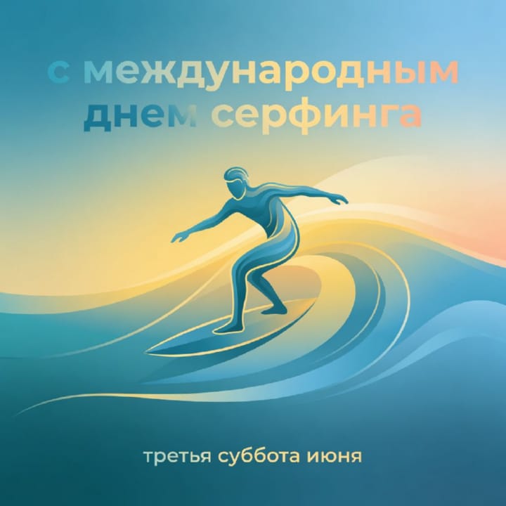 международный день серфинга, открытка №18
