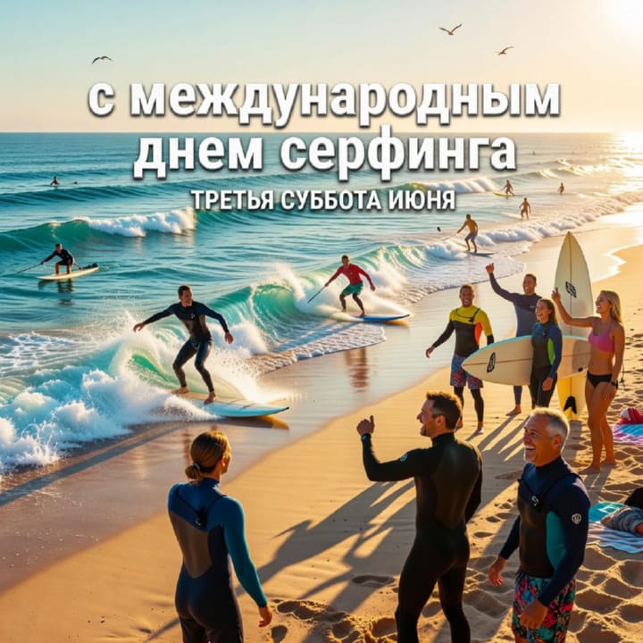 международный день серфинга, открытка №23