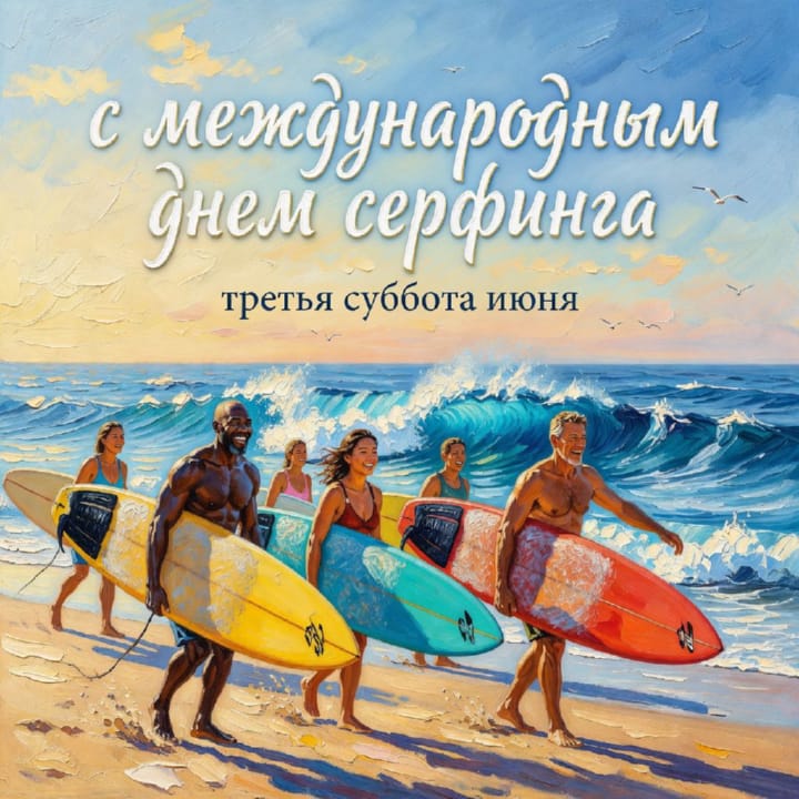 международный день серфинга, открытка №25