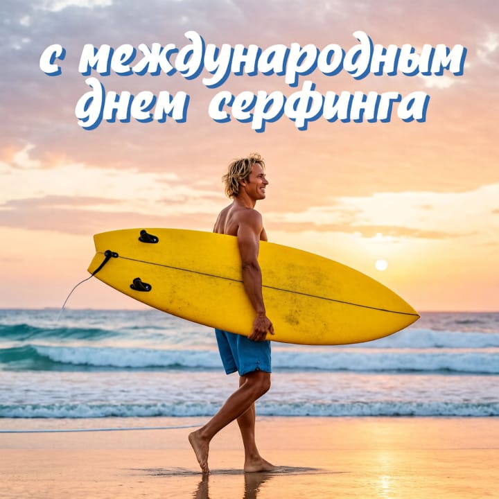 международный день серфинга, открытка №29