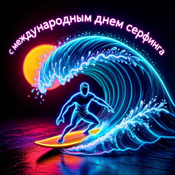 международный день серфинга, открытка №33