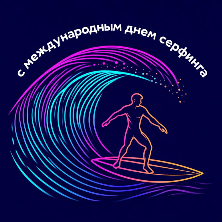 международный день серфинга, открытка №35