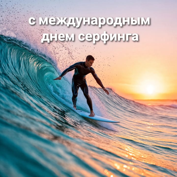 международный день серфинга, открытка №38