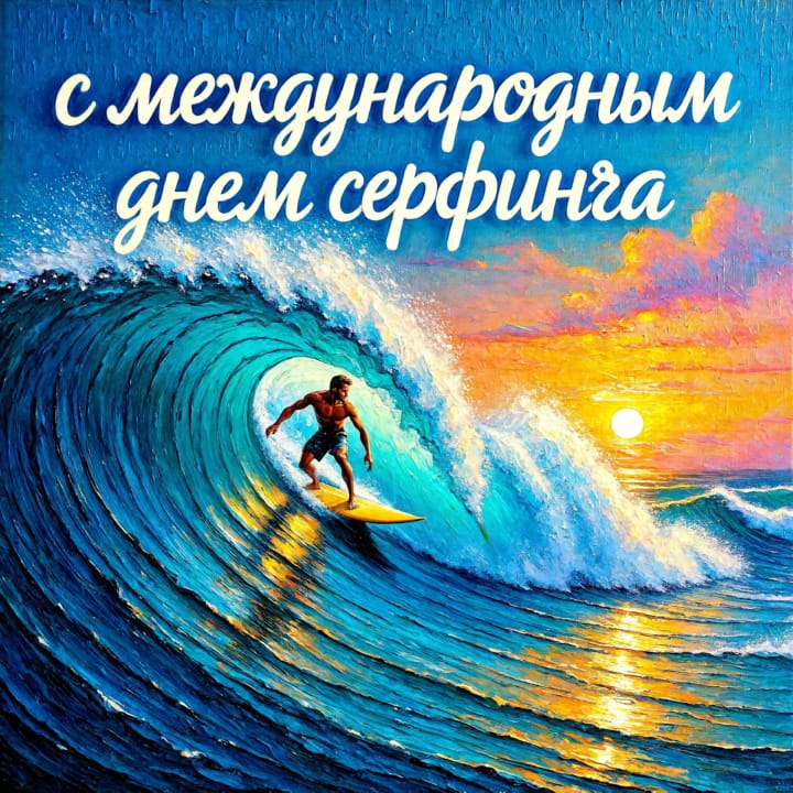 международный день серфинга, открытка №40