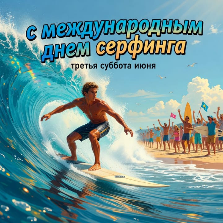 международный день серфинга, открытка №47