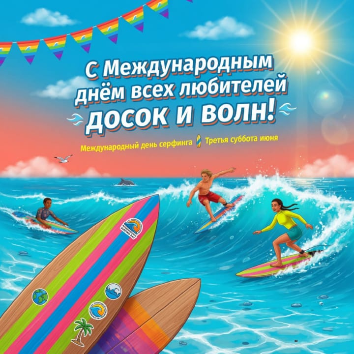 международный день серфинга, открытка №5
