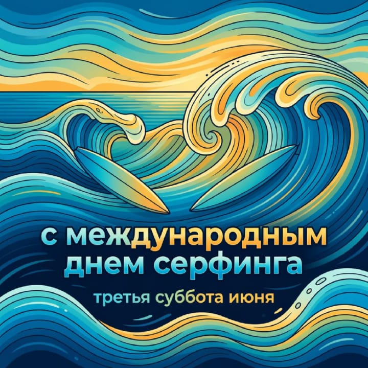 международный день серфинга, открытка №52