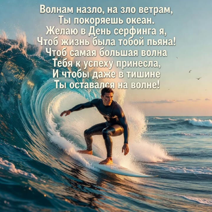 международный день серфинга, открытка №54