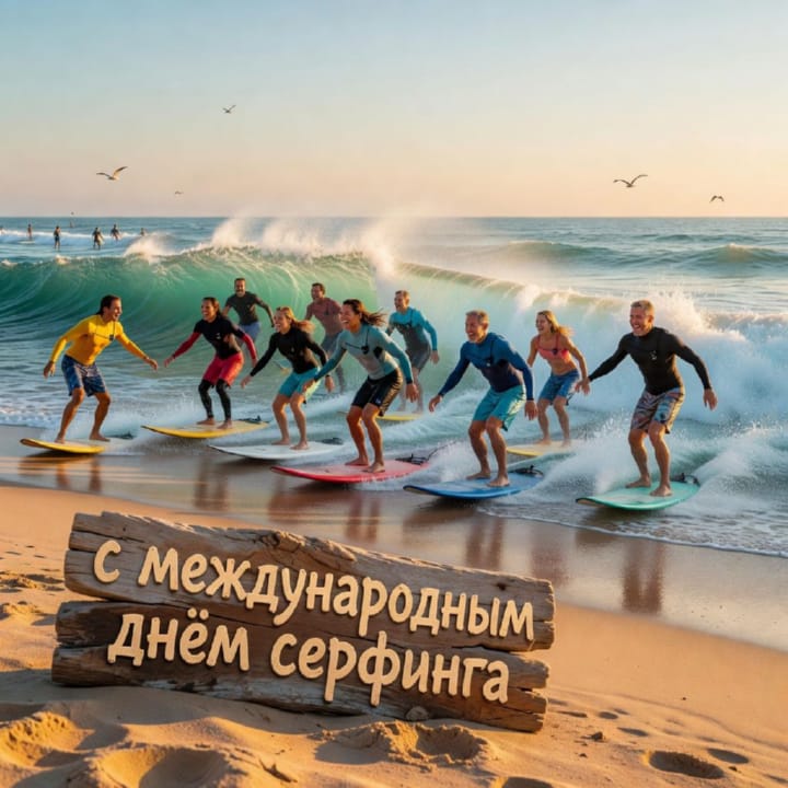 международный день серфинга, открытка №56