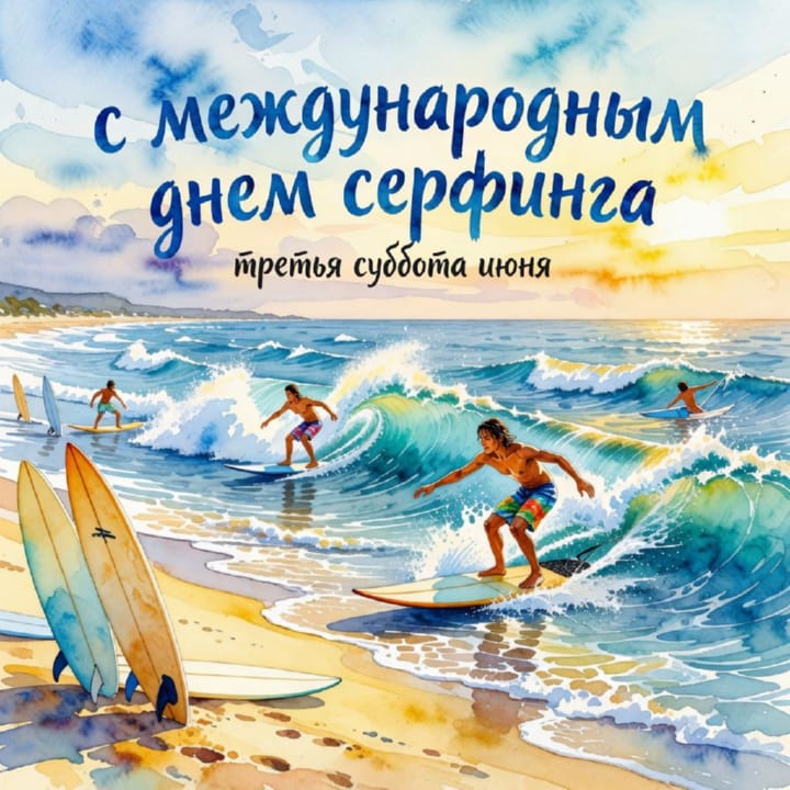 международный день серфинга, открытка №57