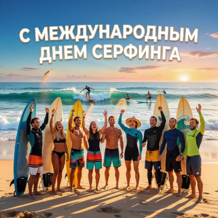 международный день серфинга, открытка №59