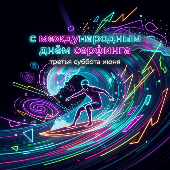 международный день серфинга, открытка №6