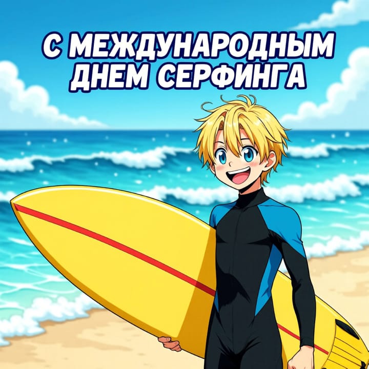 международный день серфинга, открытка №63