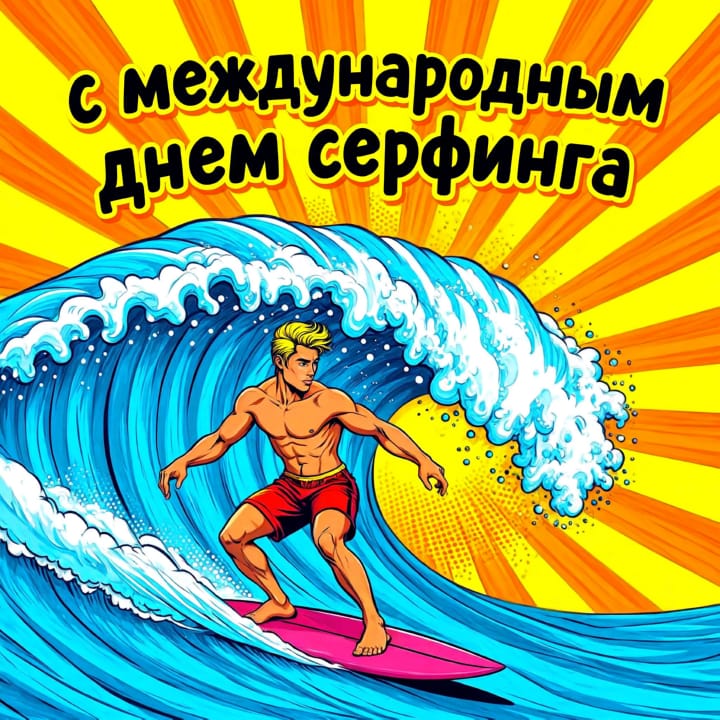 международный день серфинга, открытка №66