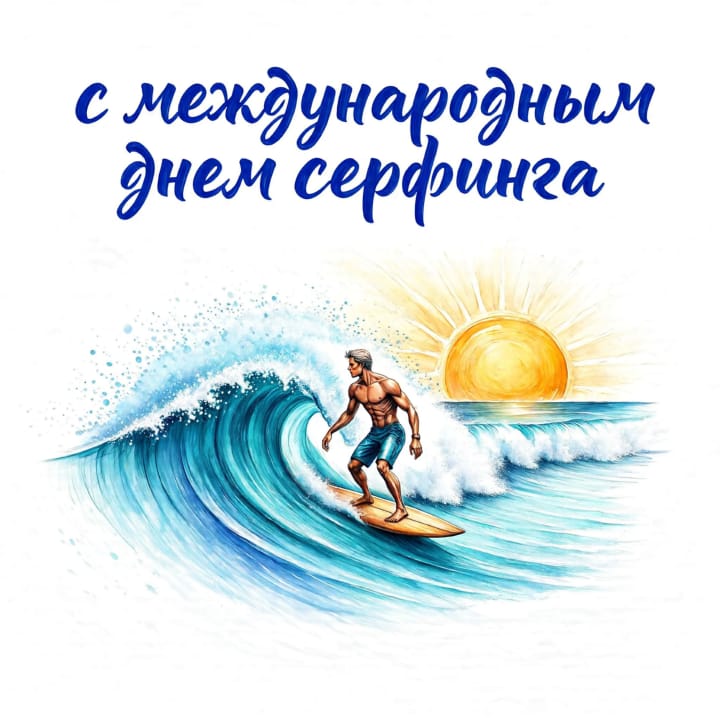 международный день серфинга, открытка №69