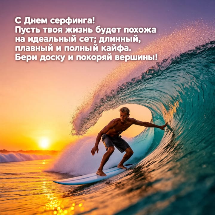 международный день серфинга, открытка №70