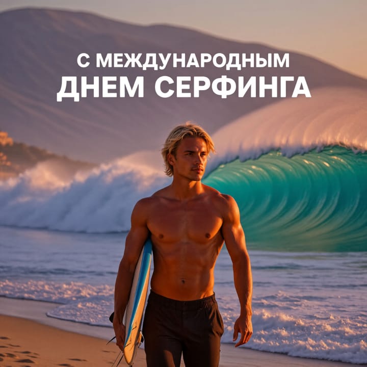 международный день серфинга, открытка №72