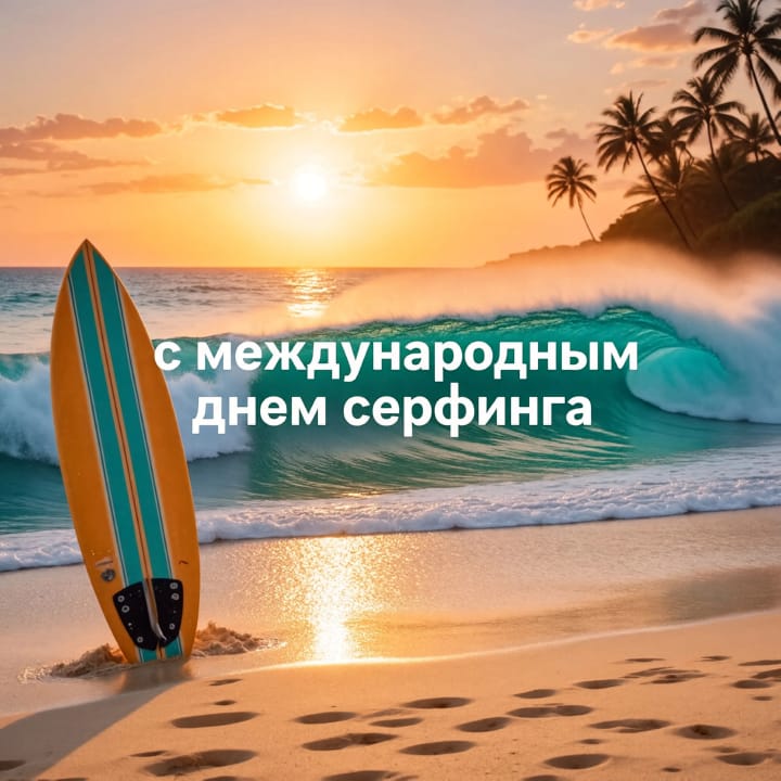 международный день серфинга, открытка №73