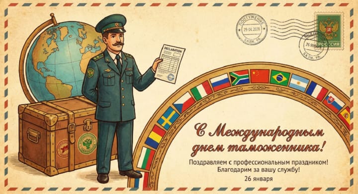 международный день таможенника, открытка №12