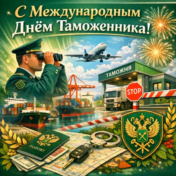 международный день таможенника, открытка №2