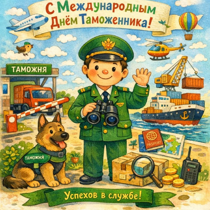 международный день таможенника, открытка №21