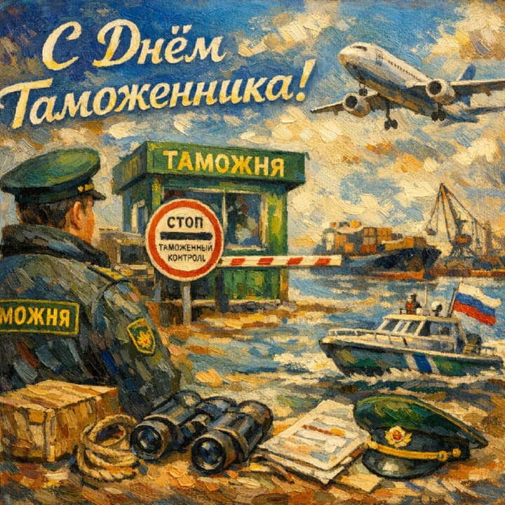 международный день таможенника, открытка №22