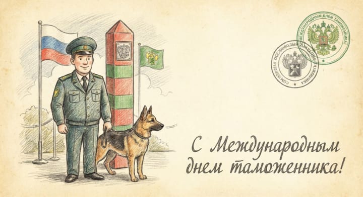 международный день таможенника, открытка №5