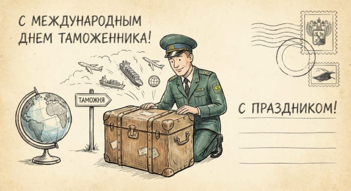 международный день таможенника, открытка №7
