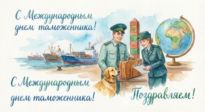 международный день таможенника, открытка №8