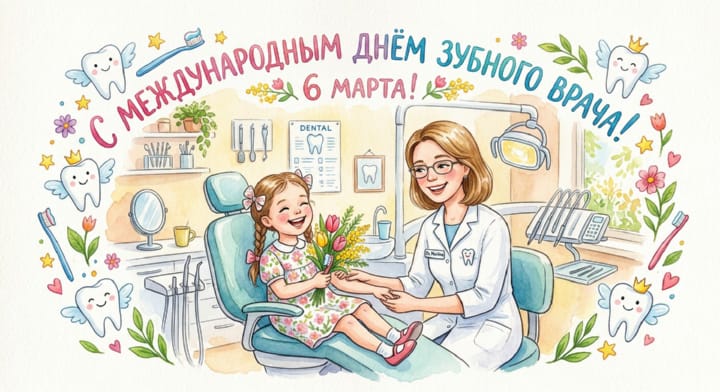международный день зубного врача, открытка №12