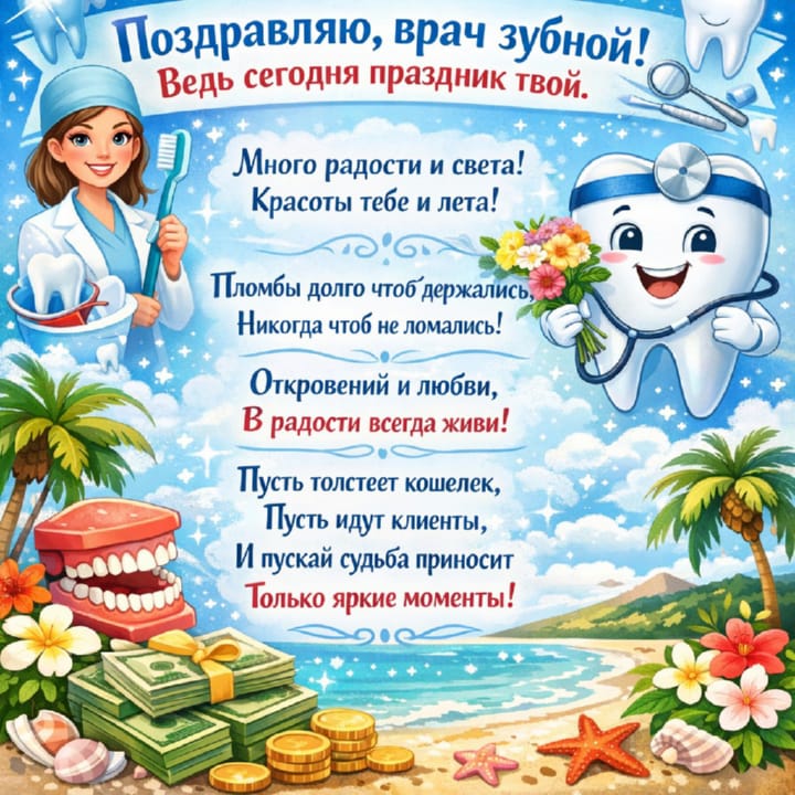международный день зубного врача, открытка №15