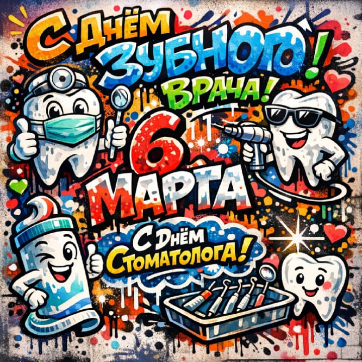 международный день зубного врача, открытка №22