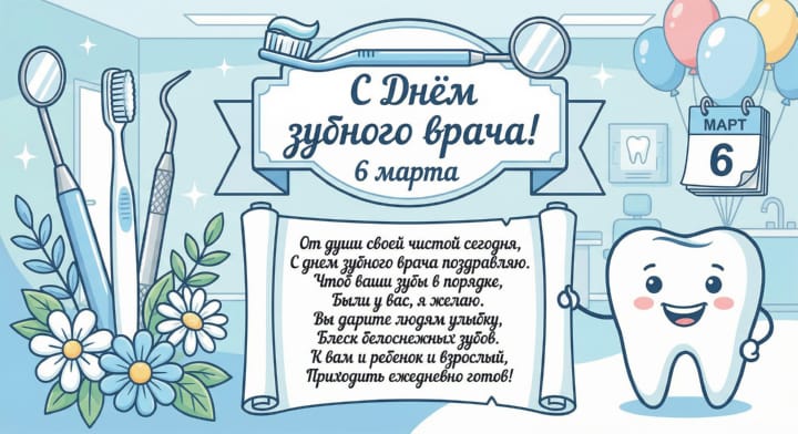 международный день зубного врача, открытка №25