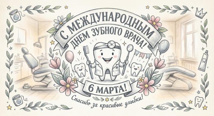 международный день зубного врача, открытка №5