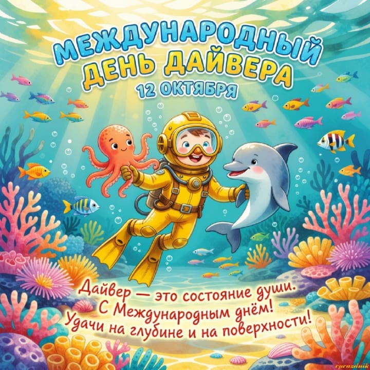 международный день дайвера, открытка №3
