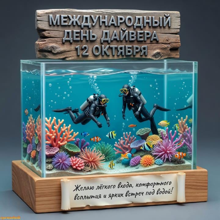 международный день дайвера, открытка №4